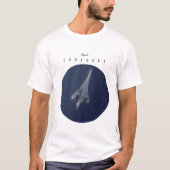 Vlieg naar de Concorde Travel poster T-shirt (Voorkant)