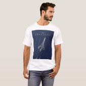 Vlieg naar de Concorde Travel poster T-shirt (Voorkant volledig)