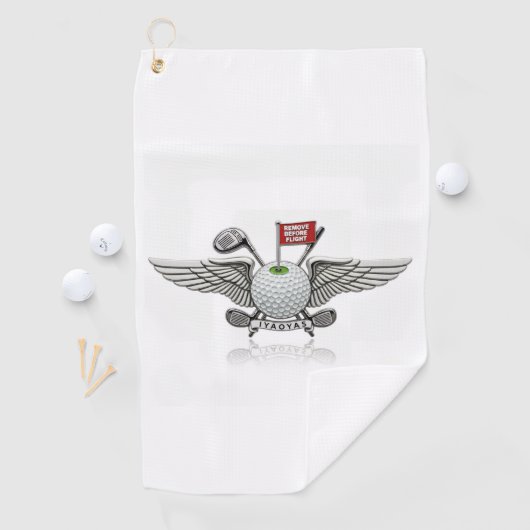 Vlieg naar het groen!! golfhanddoek (Insitu)