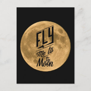 Vlieg naar het Moon Briefkaart