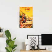 VLIEG NAAR INDIA door Feestdagen van BOAC Tours Ol Poster (Thuiskantoor)