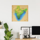 Vlieg naar India Poster (Thuiskantoor)