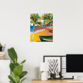 Vlieg naar Lanzarote Vintage Poster (Thuiskantoor)