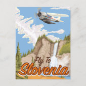 Vlieg naar Slovenië Briefkaart (Voorkant)