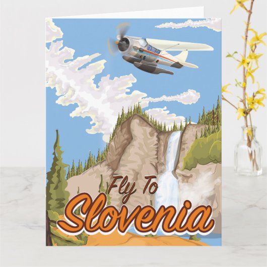 Vlieg naar Slovenië Kaart (Gele Bloem)