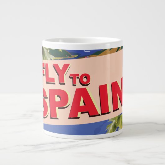 Vlieg naar Spanje Grote Koffiekop (Voorkant)