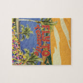 Vlieg naar Tenerife Vintage Reisposter Legpuzzel (Horizontaal)