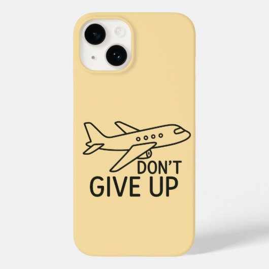 Vlieg naar voren - geef de minimalistische vliegtu Case-Mate iPhone case (Achterkant)