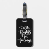 Vlieg niet-feestdagen, zwarte vrouw bagagelabel (Achterkant verticaal)