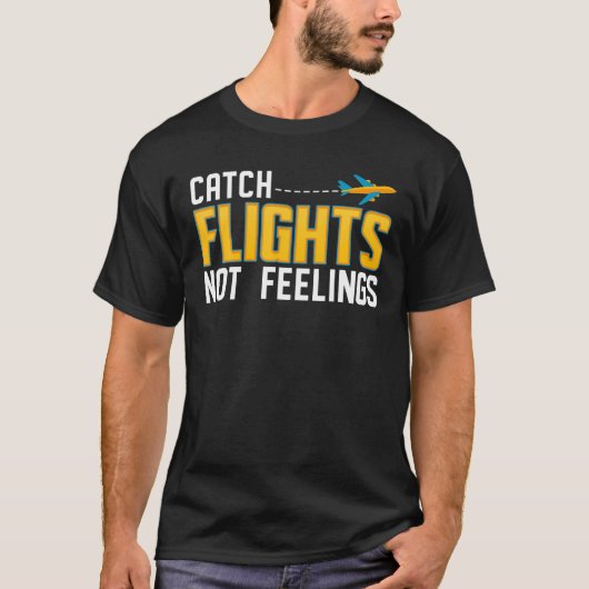 Vlieg niet grappig t-shirt (Voorkant)