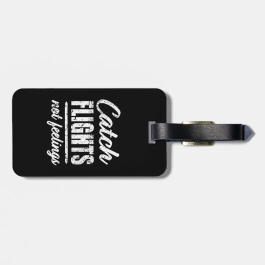 Vlieg niet op een grappig bagagelabel (Achterkant horizontaal)