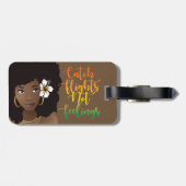 Vlieg niet-vleugelvliegtuigen, ventilator in haar  bagagelabel (Achterkant horizontaal)