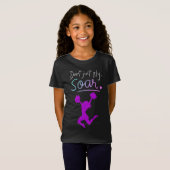 Vlieg niet zomaar, Soar! Meisjes Cheerleading T-sh T-shirt (Voorkant volledig)