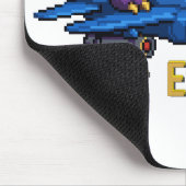 Vlieg Of Uitgestorven Pixel Art Dinosaur Pilot Fig Muismat (Hoek)