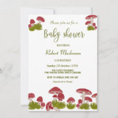 Vlieg Paddenstoelen Goblincore Groen Baby Shower U Kaart (Voorkant)