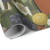 Vlieg Parijs Frankrijk Vintage Travel Poster Cadeaupapier (Rol Hoek)