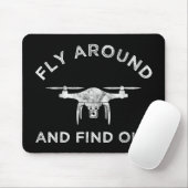 Vlieg rond en ontdek de grappige drone-piloot muismat (Met muis)