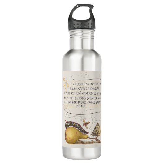 Vlieg, rups, peer en duizendpoot vanaf Mira Waterfles (Voorkant)