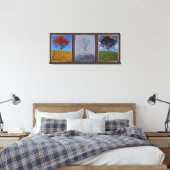 Vlieg snel de Triptych Canvas van Jaren (Insitu (Slaapkamer))