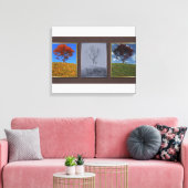 Vlieg snel de Triptych Canvas van Jaren Afdruk (Insitu (Woonkamer))