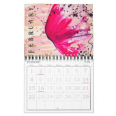 Vlieg twee paginalender (12 maanden) kalender (Feb 2026)