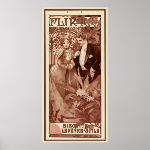 Vlieg van Alphons Mucha Poster