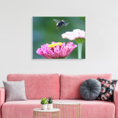 Vlieg van de Bumblebee Canvas Afdruk (Insitu (Woonkamer))