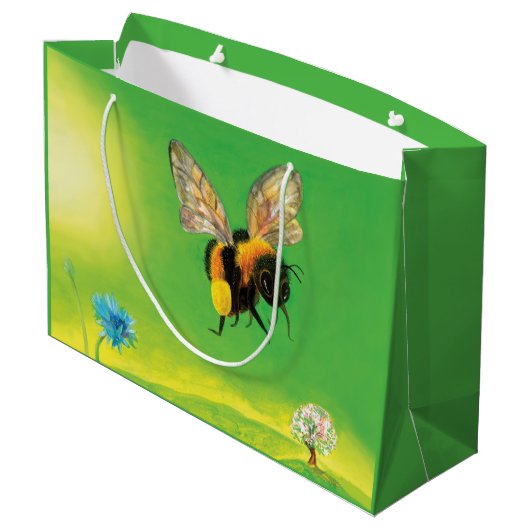 Vlieg van de Bumblebee Groot Cadeauzakje (Achterkant Gekanteld)