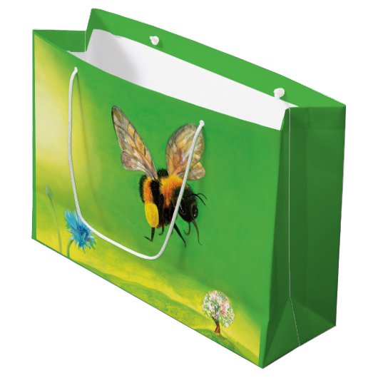 Vlieg van de Bumblebee Groot Cadeauzakje (Voorkant Gekanteld)