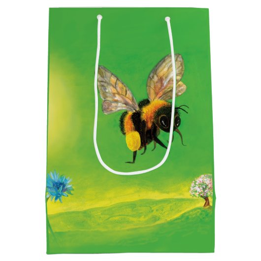 Vlieg van de Bumblebee Medium Cadeauzakje (Achterkant)