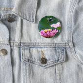Vlieg van de Bumblebee Ronde Button 5,7 Cm (In situ)