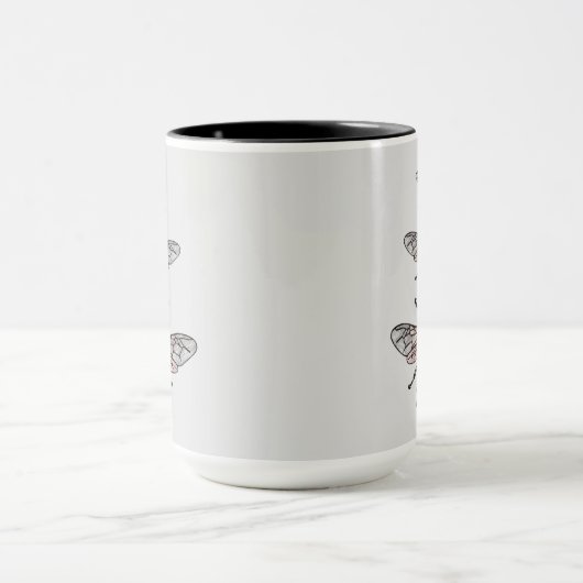 Vlieg van de glitterbijen mok (Midden)