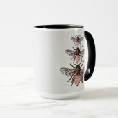 Vlieg van de glitterbijen mok (Voorkant rechts)