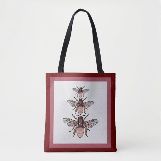 Vlieg van de glitterbijen tote bag (Voorkant)