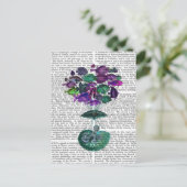 Vlieg van de luchtballon van de vis briefkaart (Staand voorkant)