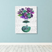 Vlieg van de luchtballon van de vis canvas afdruk (Insitu (Houten vloer))