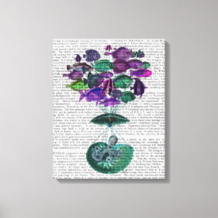 Vlieg van de luchtballon van de vis canvas afdruk