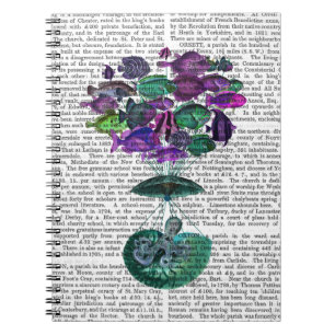 Vlieg van de luchtballon van de vis notitieboek