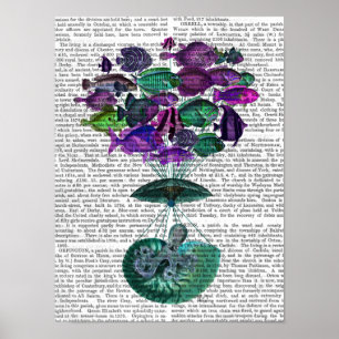 Vlieg van de luchtballon van de vis poster