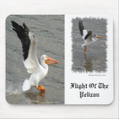 Vlieg van de Pelican Muismat (Voorkant)