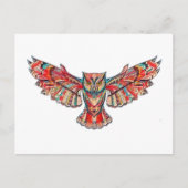 Vlieg van de uil briefkaart (Voorkant)