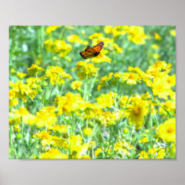 Vlieg van de vlinder poster