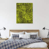 Vlieg van groen rosella abstract triptych canvas afdruk (Insitu (Slaapkamer))