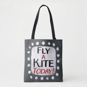 Vlieg vandaag een vlieger Canvas tas