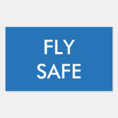 VLIEG VEILIGE STICKERS (Voorkant)
