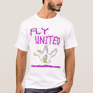 vlieg verenigd t-shirt