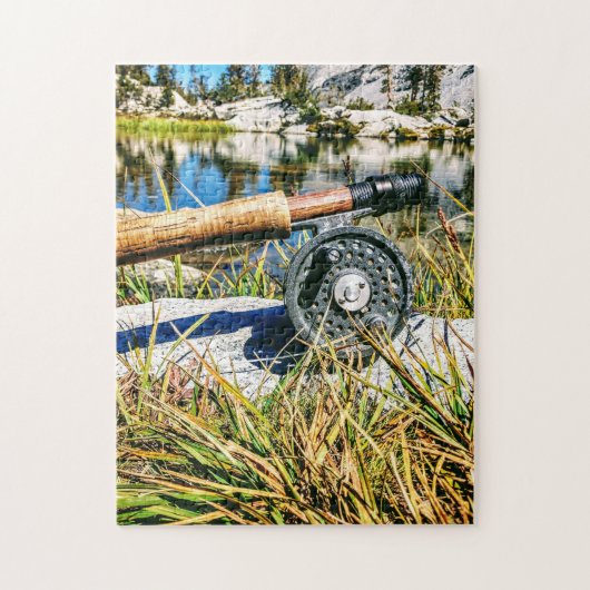 Vlieg vissen in de Sierra Mountains Legpuzzel (Verticaal)
