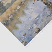Vlieg Vissen op de rivier Decoupage Tissuepapier (Detail)