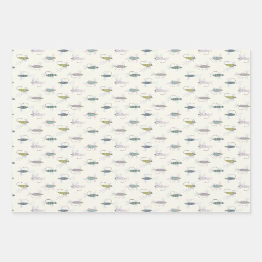 Vlieg Vissen Regenboogforel Gift Wrap Set Inpakpapier Vel (Voorkant 3)