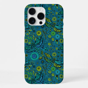 Vlieg, vlieg dragonfly op blauw iPhone 16 pro max hoesje